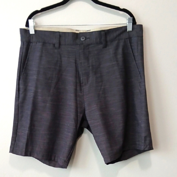 Burnside Black Striped Men's 36 Shorts With Pockets Streetwear Golf Durable - Picture 1 of 7